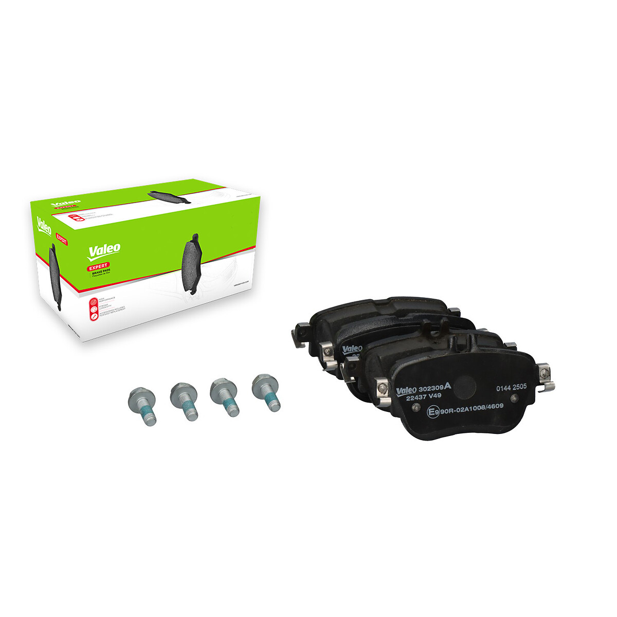 Jeu de 4 plaquettes de frein VALEO ref. 302309A
